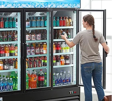 Chiller Sliding Door Reach-In Refrigerators