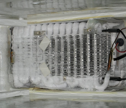 The cycle of freezer evaporator