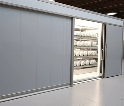 A durable chiller sliding door