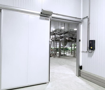 Aluminum Frame Double Open Hinged Door for Freezer Room