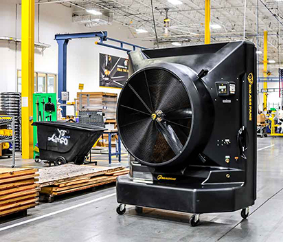 How does an evaporative air cooler industrial work?