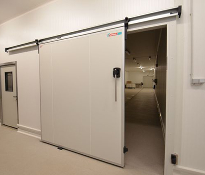 Choose a cold room sliding doors with limited floor space